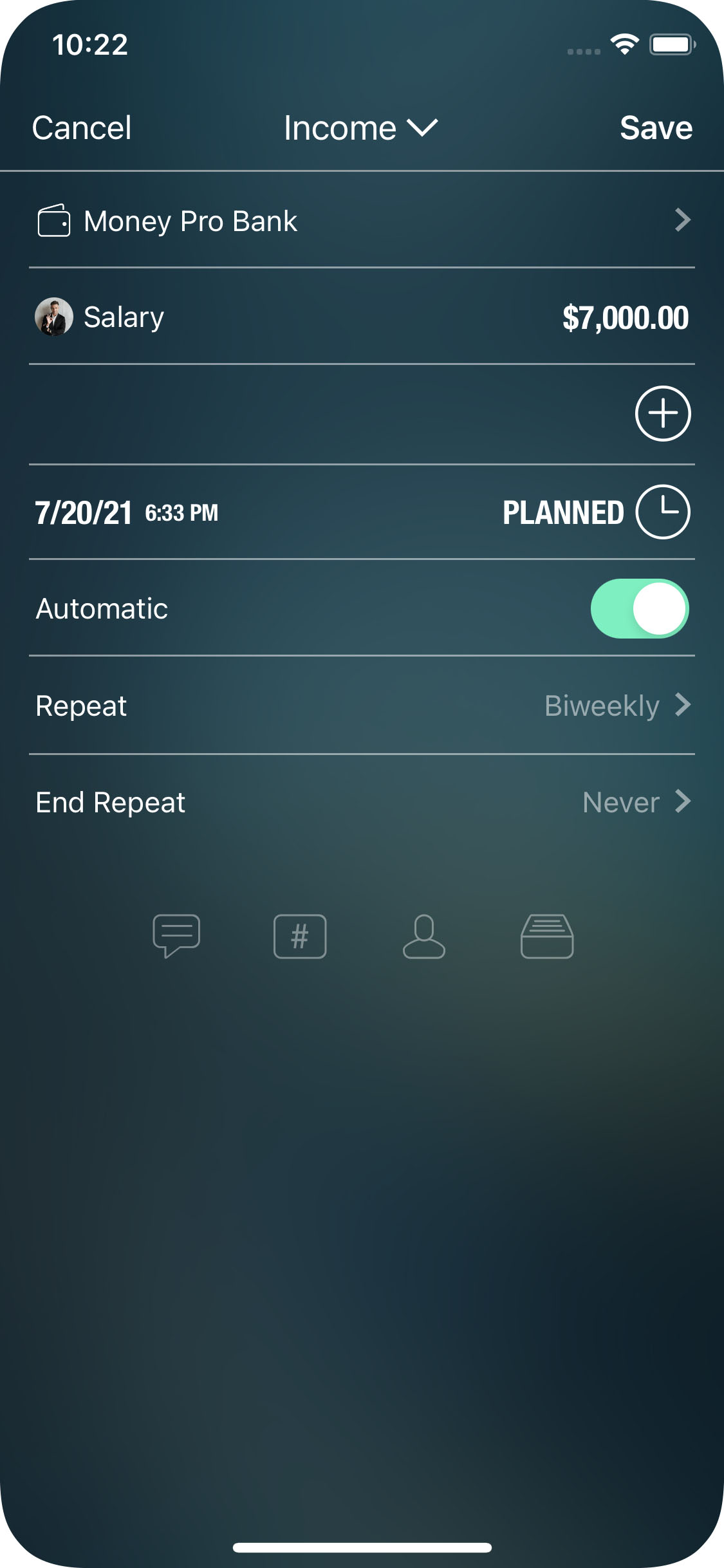 Money Pro - Planned and recurring bills - iPhone